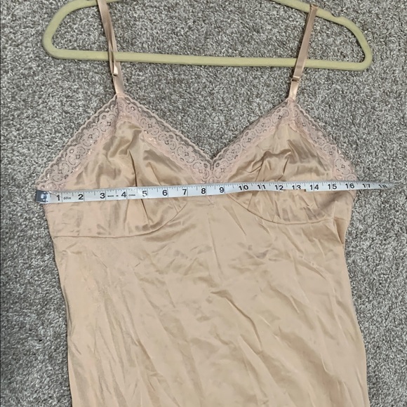 Y2K Vanity Fair Lace Trim Slip Dress Size 36 - Picture 7 of 8